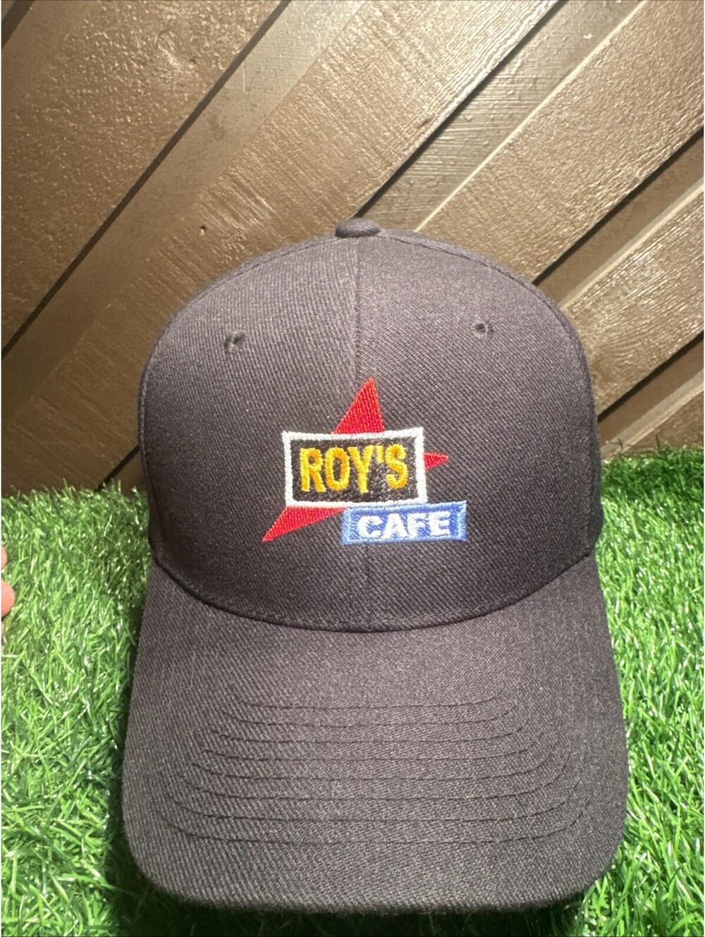 Vintage Roys Cafe Amboy Route 66 Hat Strapback Black Sign Logo 1927 California